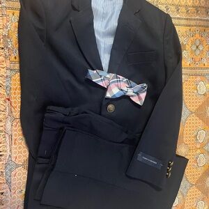 Navy Blazer and Pants with Bow Tie size 6